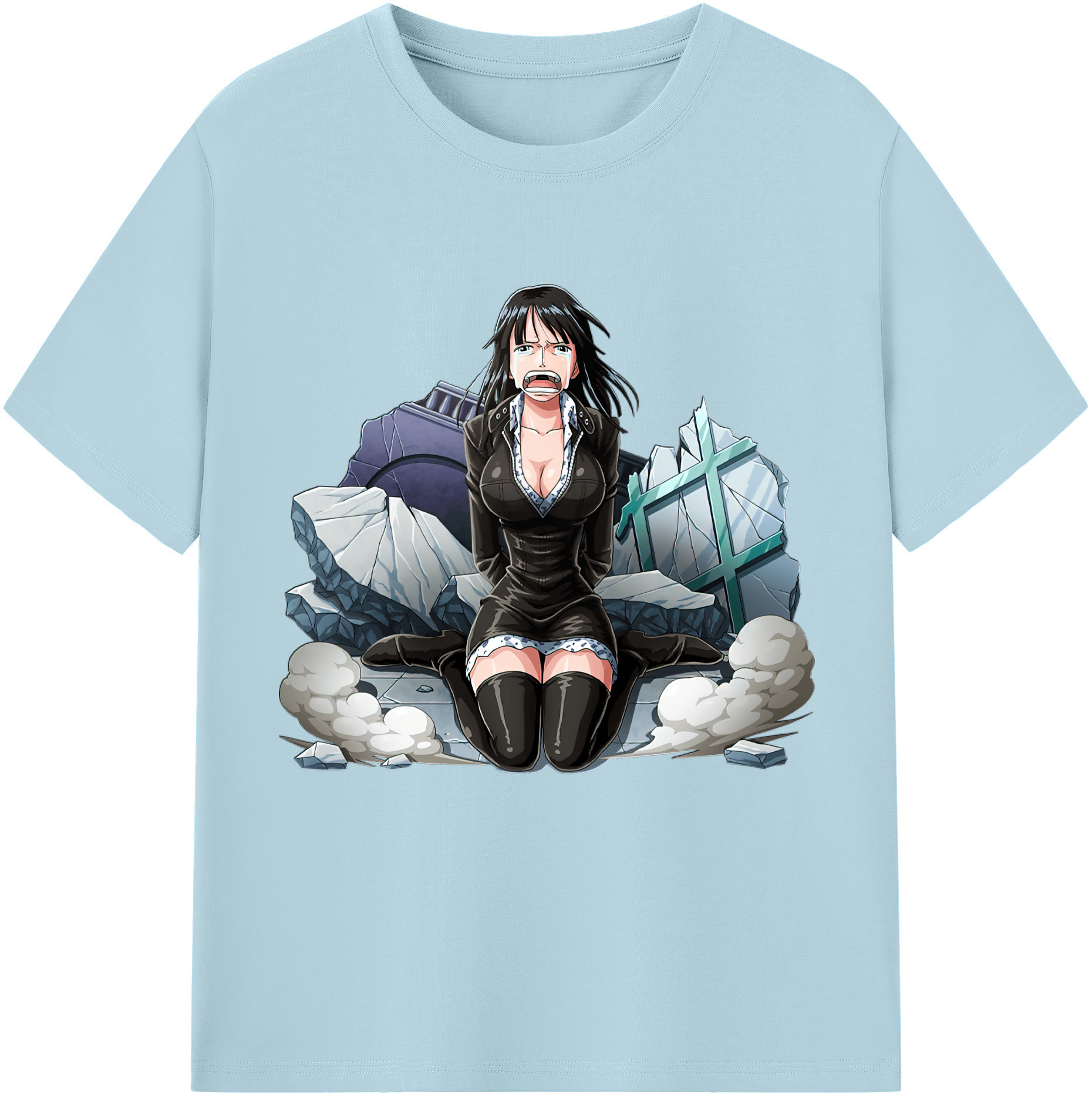 ワンピース ニコ・ロビン ONE PIECE Nico Robin 綿100％半袖Tシャツ（フロントプリント）